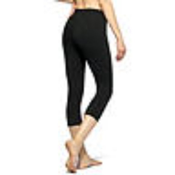 Hue Blackout Cotton Capri - Size Small - NWT - Black - Picture 2 of 2